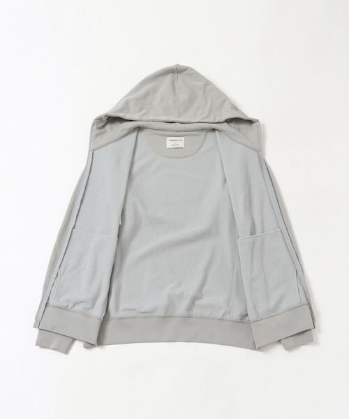 MACKINTOSH PHILOSOPHY（ﾏｯｷﾝﾄｯｼｭ ﾌｨﾛｿﾌｨｰ）の「バッキンガムベア ライトフリース ジップパーカ（パーカー・メンズ・ライトグレー/ネイビー・40/38/42）」の11枚目の写真