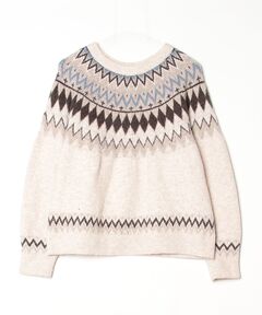 Heart Fair Isle Knit Pullover（ニット/セーター）｜Her lip to（ハー