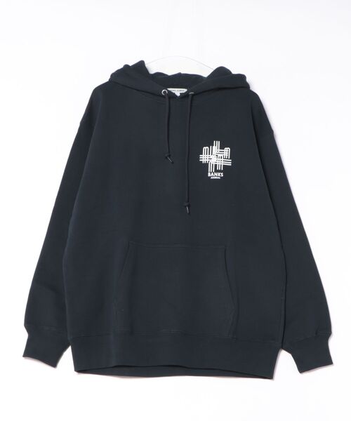 BANKS（バンクス）の「HOODIE/BANKS JOURNAL/バンクスジャーナルロゴプリント　パーカー（パーカー・メンズ・ネイビー/グレー系その他・LARGE/MEDIUM/X-LARGE）」の2枚目の写真