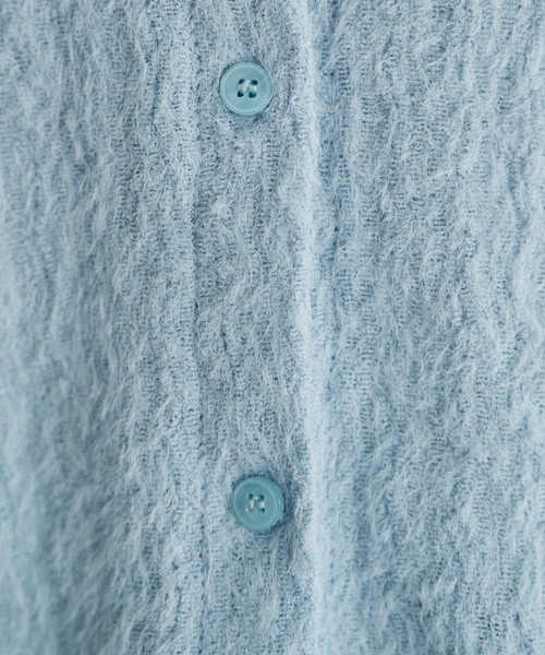 STYLE DELI(スタイルデリ)の「シャギーニュアンスカットソーシャツ(Tシャツ/カットソー・レディース・ライトブルー/スミクロ/ホワイト・FREE)」の9枚目の写真