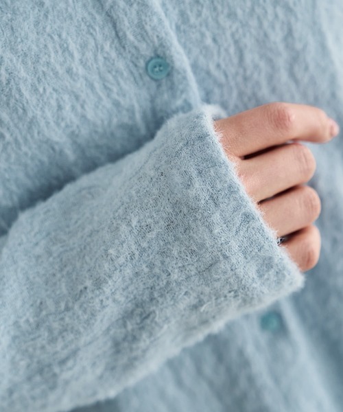 STYLE DELI(スタイルデリ)の「シャギーニュアンスカットソーシャツ(Tシャツ/カットソー・レディース・ライトブルー/スミクロ/ホワイト・FREE)」の14枚目の写真