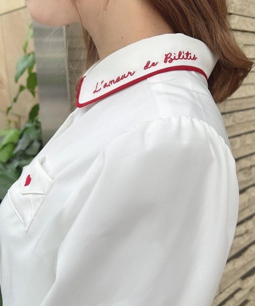 F i.n.t（フィント）の「Love letterシャツ（シャツ/ブラウス・レディース・アイボリー/オフホワイト・FREE）」の10枚目の写真