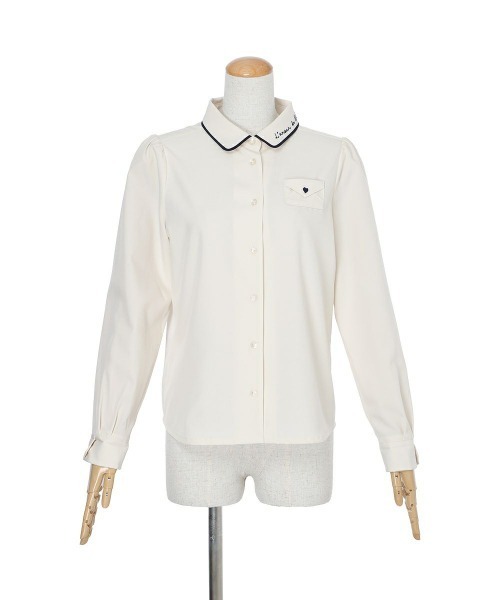 F i.n.t（フィント）の「Love letterシャツ（シャツ/ブラウス・レディース・アイボリー/オフホワイト・FREE）」の18枚目の写真