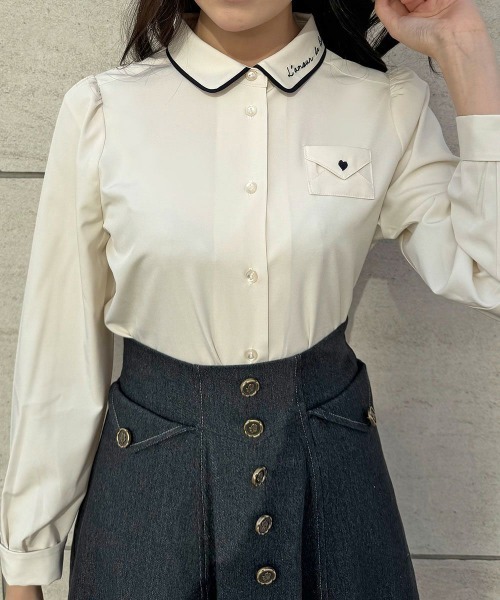 F i.n.t（フィント）の「Love letterシャツ（シャツ/ブラウス・レディース・アイボリー/オフホワイト・FREE）」の13枚目の写真