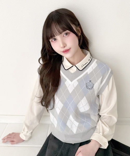 F i.n.t（フィント）の「Love letterシャツ（シャツ/ブラウス・レディース・アイボリー/オフホワイト・FREE）」の15枚目の写真