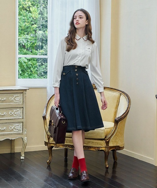 F i.n.t（フィント）の「Love letterシャツ（シャツ/ブラウス・レディース・アイボリー/オフホワイト・FREE）」の3枚目の写真