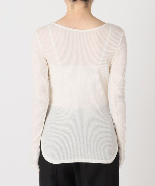 JOURNAL STANDARD（ジャーナルスタンダード）の「《追加2》シアーテレコヘンリーネックプルオーバー（Tシャツ/カットソー・レディース・モスグリーン/ブラウン/ホワイト系その他/イエロー系その他・FREE）」の17枚目の写真