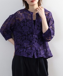 RME.（アールエムイー）の「刺繍シアーブラウス 半端袖（シャツ/ブラウス）」