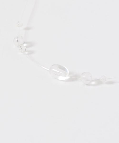 KBF(ケイビーエフ)の「シズクネックレス(ネックレス・レディース・カーキ/クリア・ONE)」の8枚目の写真