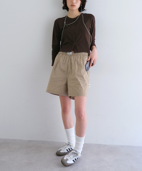 ANME(アンメ)の「テレコリブショート丈カーディガン(カーディガン/ボレロ・レディース・ネイビー/グレー/ブラック/ブラウン・M)」の11枚目の写真