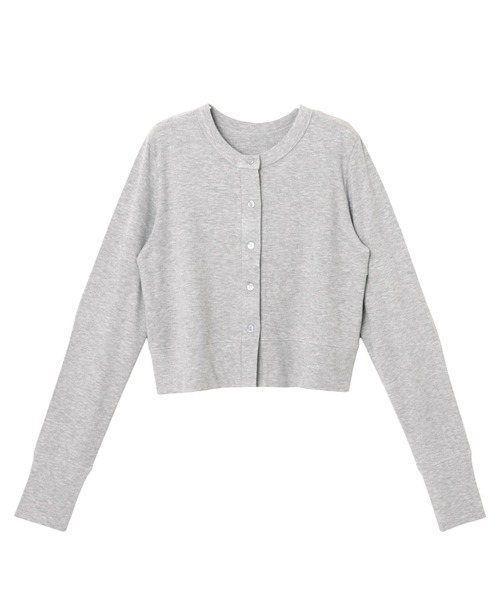 ANME(アンメ)の「テレコリブショート丈カーディガン(カーディガン/ボレロ・レディース・ネイビー/グレー/ブラック/ブラウン・M)」の22枚目の写真