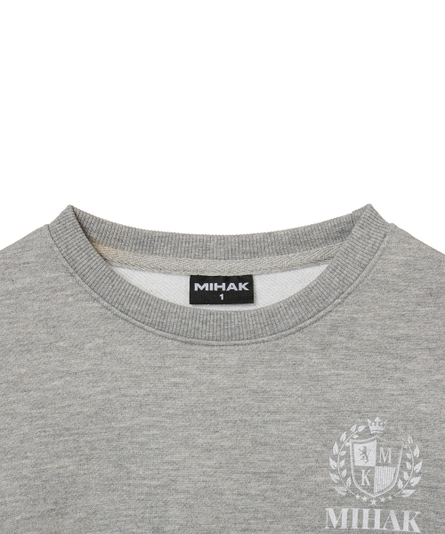 MIHAK(ミハク)の「アイビーリーグトラックラインクロップスウェットシャツ(GRAY)(スウェット・レディース・その他・1/2)」の9枚目の写真