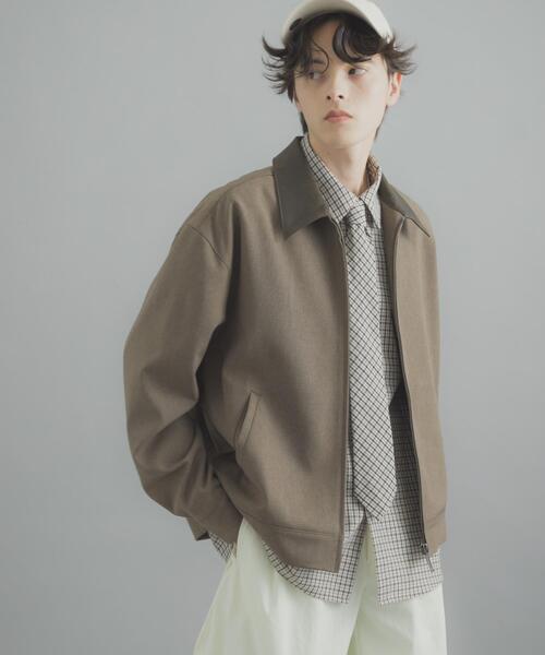 SENSE OF PLACE by URBAN RESEARCH(センスオブプレイスバイアーバンリサーチ)の「FLカラージップブルゾン(ブルゾン・メンズ・グレー/ブラック/ブラウン・MEDIUM/LARGE)」の3枚目の写真