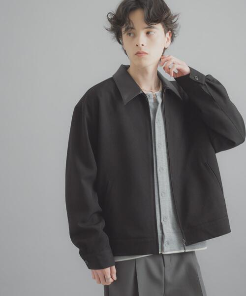 SENSE OF PLACE by URBAN RESEARCH(センスオブプレイスバイアーバンリサーチ)の「FLカラージップブルゾン(ブルゾン・メンズ・グレー/ブラック/ブラウン・MEDIUM/LARGE)」の2枚目の写真