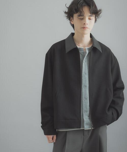 SENSE OF PLACE by URBAN RESEARCH(センスオブプレイスバイアーバンリサーチ)の「FLカラージップブルゾン(ブルゾン・メンズ・グレー/ブラック/ブラウン・MEDIUM/LARGE)」の6枚目の写真