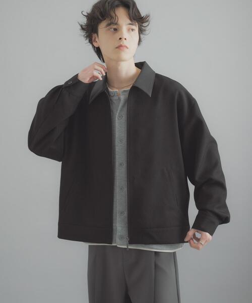 SENSE OF PLACE by URBAN RESEARCH(センスオブプレイスバイアーバンリサーチ)の「FLカラージップブルゾン(ブルゾン・メンズ・グレー/ブラック/ブラウン・MEDIUM/LARGE)」の7枚目の写真