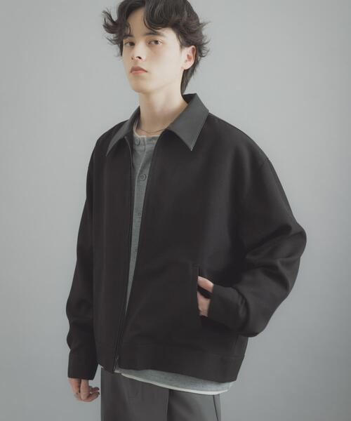 SENSE OF PLACE by URBAN RESEARCH(センスオブプレイスバイアーバンリサーチ)の「FLカラージップブルゾン(ブルゾン・メンズ・グレー/ブラック/ブラウン・MEDIUM/LARGE)」の8枚目の写真