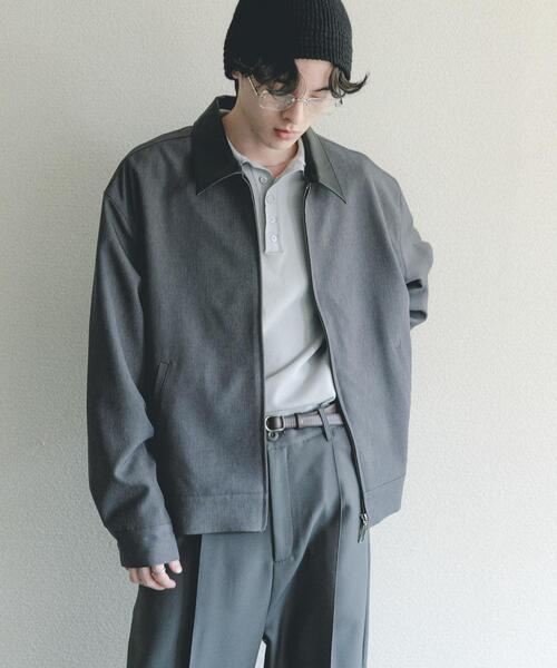 SENSE OF PLACE by URBAN RESEARCH(センスオブプレイスバイアーバンリサーチ)の「FLカラージップブルゾン(ブルゾン・メンズ・グレー/ブラック/ブラウン・MEDIUM/LARGE)」の14枚目の写真