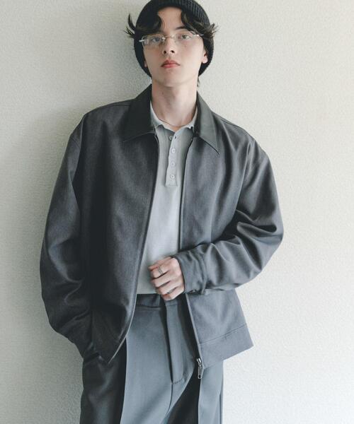 SENSE OF PLACE by URBAN RESEARCH(センスオブプレイスバイアーバンリサーチ)の「FLカラージップブルゾン(ブルゾン・メンズ・グレー/ブラック/ブラウン・MEDIUM/LARGE)」の15枚目の写真