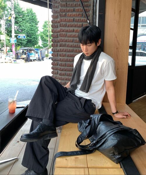 FABREGAT（ファブレガ）の「クリップスワンタックカーブパンツ（チャコール）（その他パンツ・レディース・その他・1/2/3）」の3枚目の写真