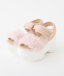 one after another NICE CLAUP | 【tulle collection】チュールフリルサンダル(サンダル)