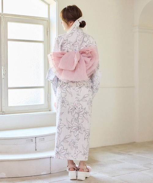 one after another NICE CLAUP(ワンアフターアナザーナイスクラップ)の「【tulle collection】チュールフリルサンダル(サンダル・レディース・ピンク・S/M/L)」の6枚目の写真