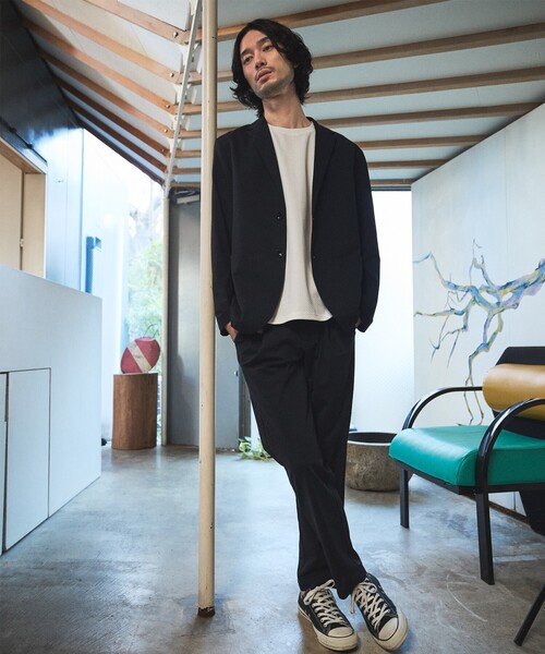 ABAHOUSE GRAY（アバハウスグレイ）の「【SMART CLOSET】接触冷感 カットメッシュ スラックス / セットアップ対応（スラックス・メンズ・ブラック/ネイビー・46/44/50/48）」の17枚目の写真