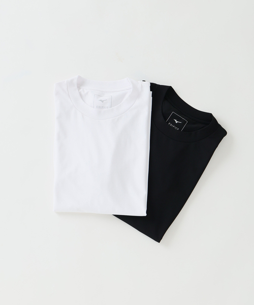 MIZUNO（ミズノ　）の「MIZUNO(ミズノ) 別注 DYNAMOTION 2パック Tシャツ（Tシャツ/カットソー・メンズ・ブラック/ホワイト/ホワイト系その他・LARGE/MEDIUM/SMALL）」の9枚目の写真