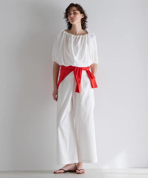 martinique（マルティニーク）の「ギャザーバルーンプルオーバー（シャツ/ブラウス・レディース・ホワイト・FREE）」の4枚目の写真