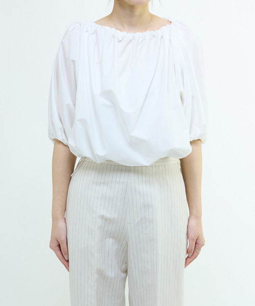 martinique（マルティニーク）の「ギャザーバルーンプルオーバー（シャツ/ブラウス・レディース・ホワイト・FREE）」の7枚目の写真