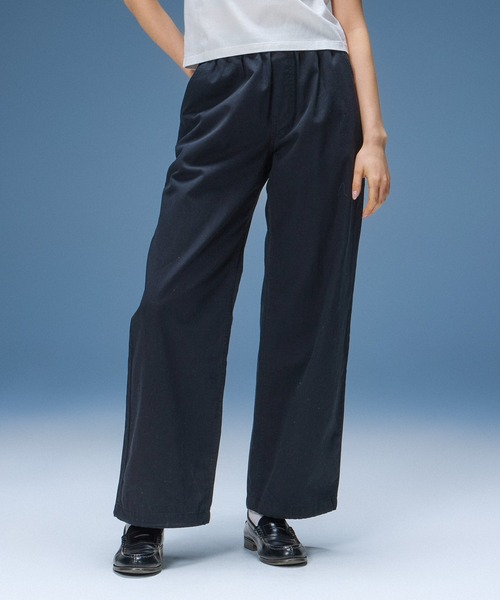 X-girl（エックスガール）の「FADED FACE LABEL EASY PANTS（その他パンツ・レディース・ブラック/カモフラージュ/ベージュ・S/M）」の2枚目の写真