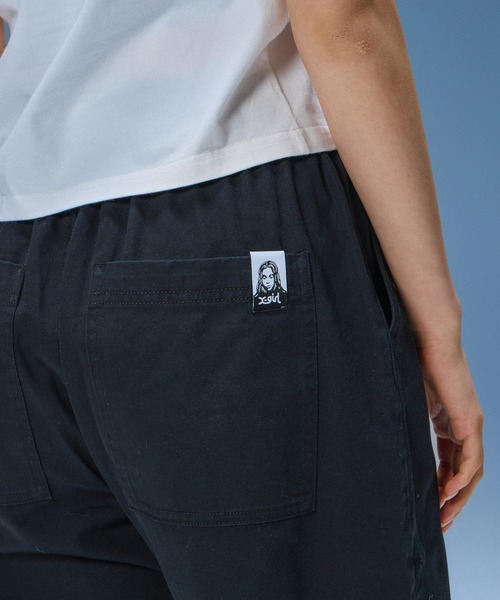 X-girl（エックスガール）の「FADED FACE LABEL EASY PANTS（その他パンツ・レディース・ブラック/カモフラージュ/ベージュ・S/M）」の7枚目の写真