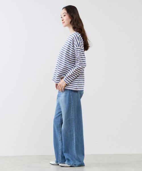 LOGEMENT DE CLAIRE(ロジュモンドクレール)の「リラックス長袖Tシャツ(Tシャツ/カットソー・レディース・ブラック/ブルー/ブラウン/グリーン・FREE)」の8枚目の写真