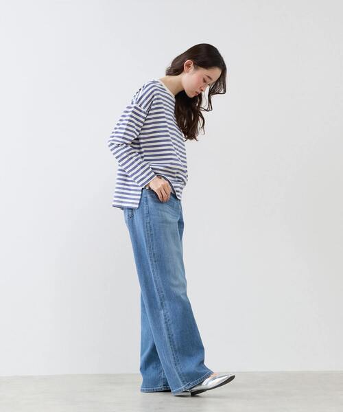 LOGEMENT DE CLAIRE(ロジュモンドクレール)の「リラックス長袖Tシャツ(Tシャツ/カットソー・レディース・ブラック/ブルー/ブラウン/グリーン・FREE)」の12枚目の写真