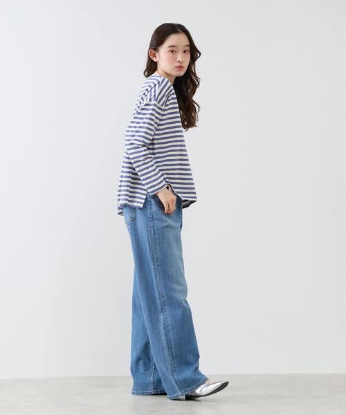 LOGEMENT DE CLAIRE(ロジュモンドクレール)の「リラックス長袖Tシャツ(Tシャツ/カットソー・レディース・ブラック/ブルー/ブラウン/グリーン・FREE)」の13枚目の写真