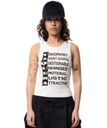 VAQUERA（バケラ）の「VAQUERA/ヴァケラ/WOMEN ANAGRAM TANK TOP（タンクトップ）」