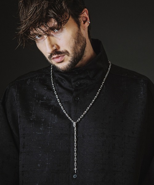 NO ID.（ノーアイディ）の「an2077-ﾘﾝｸﾁｪｰﾝﾛｻﾞﾘｵ ネックレス(858170-428A)（ネックレス・メンズ・シルバー・ONE SIZE）」の2枚目の写真