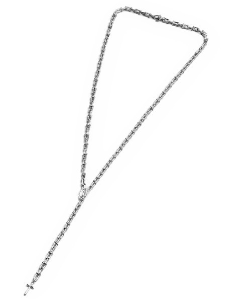 NO ID.（ノーアイディ）の「an2077-ﾘﾝｸﾁｪｰﾝﾛｻﾞﾘｵ ネックレス(858170-428A)（ネックレス・メンズ・シルバー・ONE SIZE）」の9枚目の写真