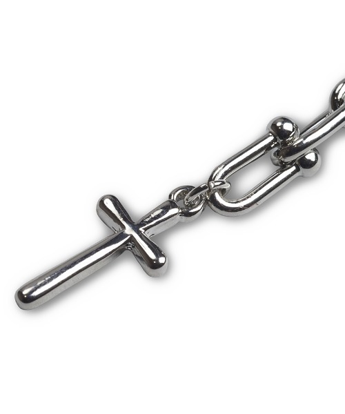 NO ID.（ノーアイディ）の「an2077-ﾘﾝｸﾁｪｰﾝﾛｻﾞﾘｵ ネックレス(858170-428A)（ネックレス・メンズ・シルバー・ONE SIZE）」の10枚目の写真