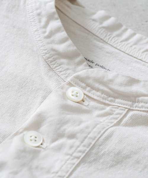 quadro（クオドロ）の「エメラルド天竺布帛前立てヘンリーネックプルオーバー（Tシャツ/カットソー・メンズ・チョコ/グレー/キナリ・MEDIUM/LARGE）」の20枚目の写真