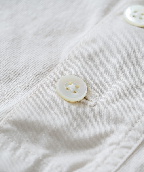 quadro（クオドロ）の「エメラルド天竺布帛前立てヘンリーネックプルオーバー（Tシャツ/カットソー・メンズ・チョコ/グレー/キナリ・MEDIUM/LARGE）」の19枚目の写真