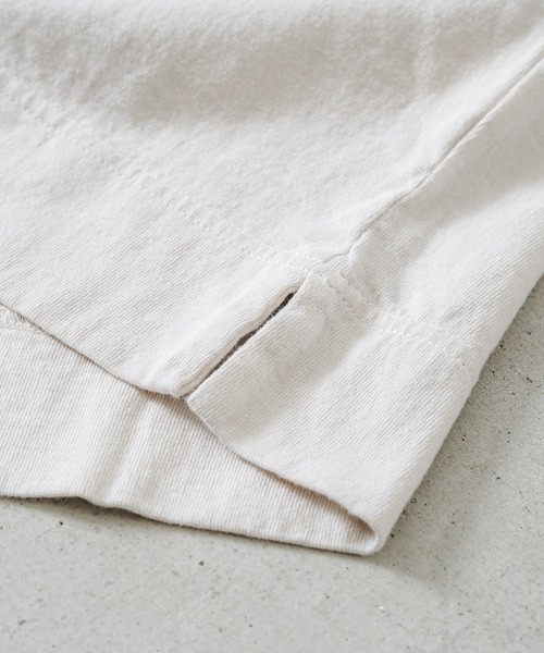 quadro（クオドロ）の「エメラルド天竺布帛前立てヘンリーネックプルオーバー（Tシャツ/カットソー・メンズ・チョコ/グレー/キナリ・MEDIUM/LARGE）」の16枚目の写真