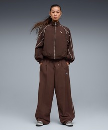 PUMA プーマ ウィメンズ T7 パイピング リラックスド ウーブン トラックパン