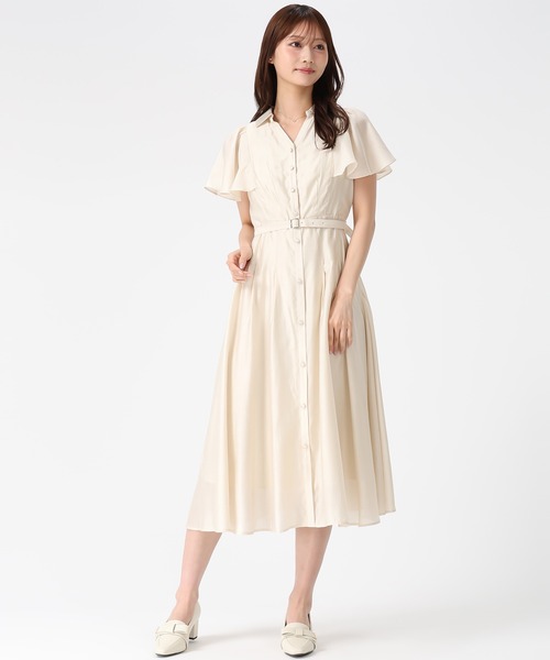 MISCH MASCH(ミッシュマッシュ)の「2026春夏新作 ケープフレア袖シャツワンピース(シャツワンピース・レディース・ブルー/ベージュ/ネイビー/ピンク・S/M)」の16枚目の写真