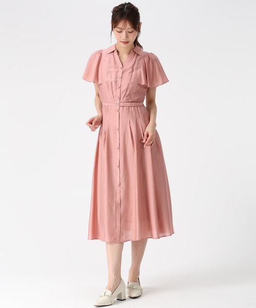MISCH MASCH(ミッシュマッシュ)の「2026春夏新作 ケープフレア袖シャツワンピース(シャツワンピース・レディース・ブルー/ベージュ/ネイビー/ピンク・S/M)」の13枚目の写真