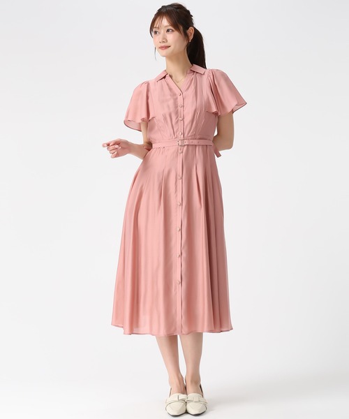 MISCH MASCH(ミッシュマッシュ)の「2026春夏新作 ケープフレア袖シャツワンピース(シャツワンピース・レディース・ブルー/ベージュ/ネイビー/ピンク・S/M)」の22枚目の写真