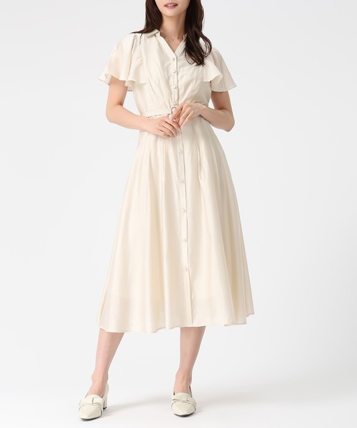 MISCH MASCH(ミッシュマッシュ)の「2026春夏新作 ケープフレア袖シャツワンピース(シャツワンピース・レディース・ブルー/ベージュ/ネイビー/ピンク・S/M)」の19枚目の写真