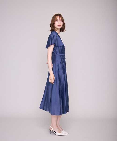MISCH MASCH(ミッシュマッシュ)の「2026春夏新作 ケープフレア袖シャツワンピース(シャツワンピース・レディース・ブルー/ベージュ/ネイビー/ピンク・S/M)」の16枚目の写真