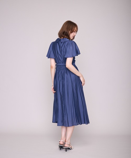 MISCH MASCH(ミッシュマッシュ)の「2026春夏新作 ケープフレア袖シャツワンピース(シャツワンピース・レディース・ブルー/ベージュ/ネイビー/ピンク・S/M)」の17枚目の写真