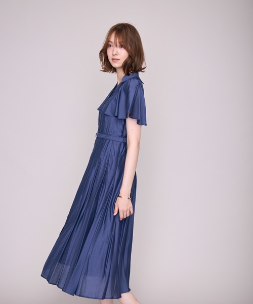 MISCH MASCH(ミッシュマッシュ)の「2026春夏新作 ケープフレア袖シャツワンピース(シャツワンピース・レディース・ブルー/ベージュ/ネイビー/ピンク・S/M)」の15枚目の写真
